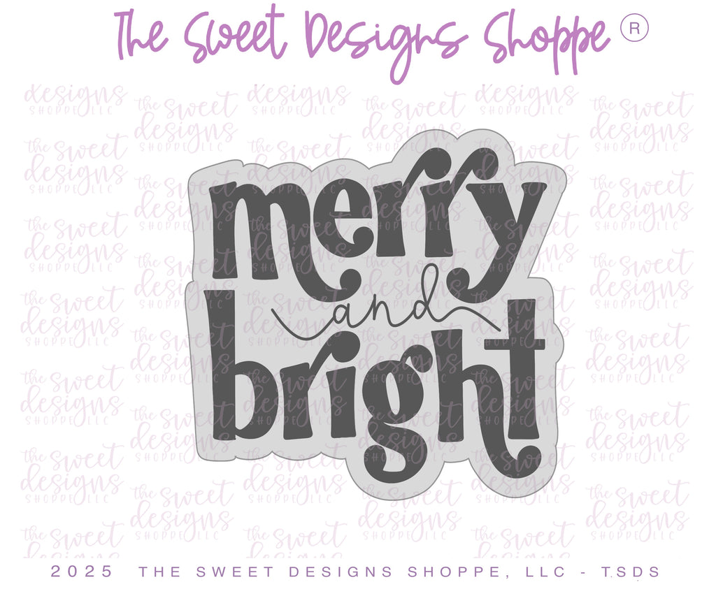 Cookie Cutters - Merry and Bright Penguin & Plaque Cookie Cutter Set - Set of 2 - Cookie Cutters - The Sweet Designs Shoppe - TSDS - - ALL,Animal,Animals,Animals and Insects,Christmas,Christmas / Winter,Cookie Cutter,new,Plaque,Plaques,PLAQUES HANDLETTERING,Promocode,regular sets,set,STL