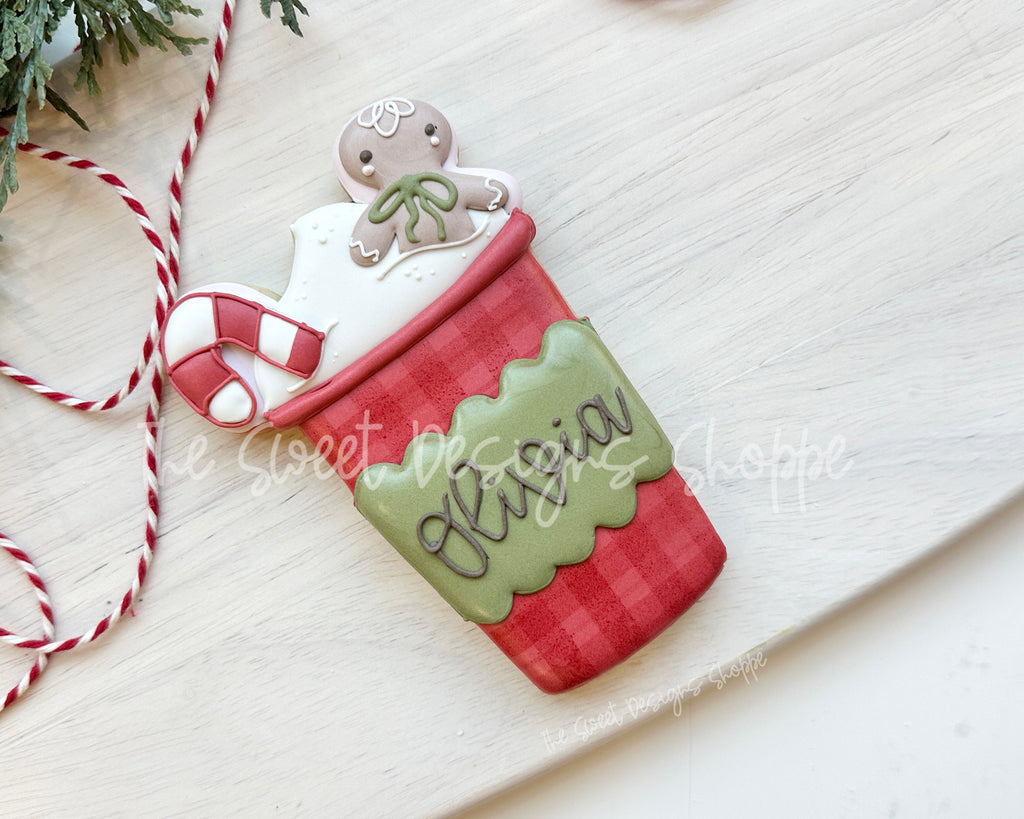Cookie Cutters - Merry & Bright Latte - Cookie Cutter - The Sweet Designs Shoppe - TSDS - - ALL,beverage,beverages,chrismtas beverage,Christmas,Christmas / Winter,Cookie Cutter,Food & Beverages,Food and Beverage,new,Promocode,STL