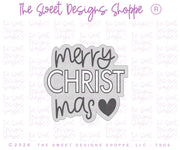 Cookie Cutters - merry CHRIST mas Plaque - Cookie Cutter - The Sweet Designs Shoppe - TSDS - - ALL,Christmas,Christmas / Winter,christmas 2026,Christmas bow,Christmas plaque,Cookie Cutter,merry christmas plaque,new,Plaque,Plaques,PLAQUES HANDLETTERING,Promocode,STL