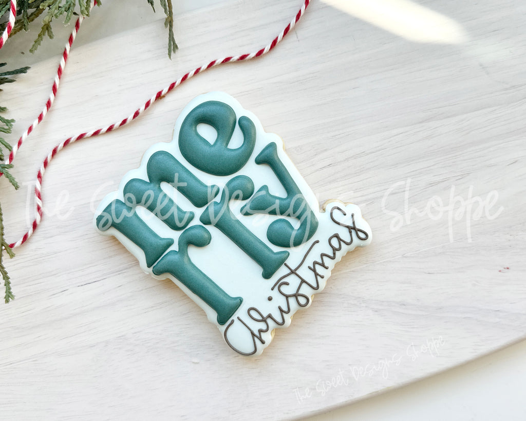 Cookie Cutters - merry Christmas Simple Plaque - Cookie Cutter - The Sweet Designs Shoppe - TSDS - - ALL,Christmas,Christmas / Winter,Cookie Cutter,new,Plaque,Plaques,PLAQUES HANDLETTERING,Promocode,STL