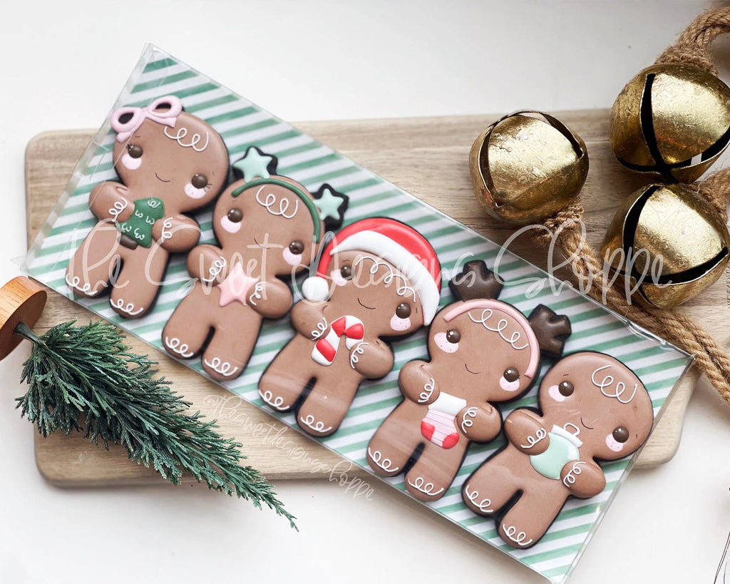 Cookie Cutters - Merry GingerBoys and GingerGirls Set - Set of 5 - Cookie Cutters - The Sweet Designs Shoppe - TSDS - - ALL,Christmas,Christmas / Winter,Christmas Cookies,Cookie Cutter,Ginger boy,Ginger bread,Ginger girl,Ginger set,Gingerboy,gingerbread,gingerbread man,gingerbread mug,Gingergirl,Mini Sets,Promocode,regular sets,set