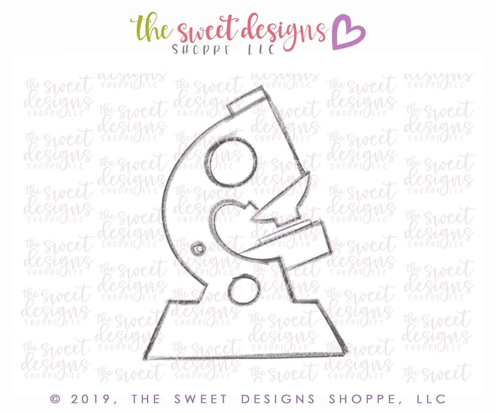 Cookie Cutters - Microscope - Cookie Cutter - The Sweet Designs Shoppe - - ALL, atomo, back to school, Cookie Cutter, Grad, graduations, kids, Kids / Fantasy, Promocode, School, School / Graduation, school collection 2019, science, solar