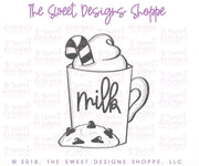 Cookie Cutters - Milk and Cookies for Santa Mug - Cookie Cutter - The Sweet Designs Shoppe - TSDS - - ALL,Christmas,Christmas / Winter,Christmas Cookies,coffee,Cookie Cutter,Food,Food & Beverages,Food and Beverage,mug,mugs,Promocode,santa,STL