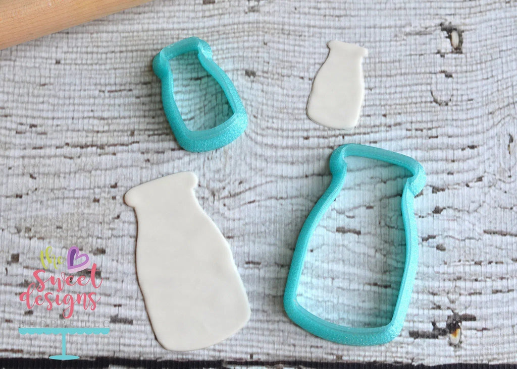 Cookie Cutters - Milk v2- Cookie Cutter - The Sweet Designs Shoppe - - ALL, beverage, Christmas, Christmas / Winter, Cookie Cutter, Decoration, Food, Food & Beverages, Food and Beverage, Ornament, Promocode, Santa Claus, Winter