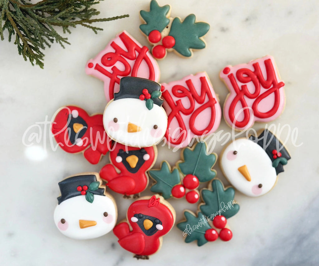 Cookie Cutters - Mistletoe Magic Mini Set - Set of 4 - Cookie Cutters - Sweet Designs Shoppe - Set of 4 - Mini Size Cutters ( 2" Longest Side) - ALL, Christmas, Christmas / Winter, Cookie Cutter, Mini Sets, Promocode, regular sets, set, Snowman, Winter