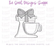 Cookie Cutters - Mixer with Bow v2- Cookie Cutter - The Sweet Designs Shoppe - TSDS - - ALL,Baking,Christmas,Christmas / Winter,Cookie Cutter,Hobbies,Mixer,Promocode,STL,v2