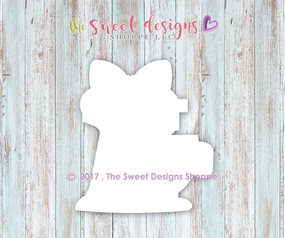 Cookie Cutters - Mixer with Bow v2- Cookie Cutter - The Sweet Designs Shoppe - TSDS - - ALL,Baking,Christmas,Christmas / Winter,Cookie Cutter,Hobbies,Mixer,Promocode,STL,v2
