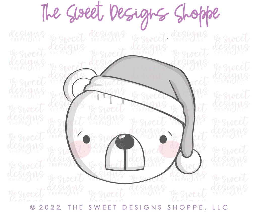 Cookie Cutters - Modern Advent Bear Face - Cookie Cutter - The Sweet Designs Shoppe - - advent, ALL, Christmas, Christmas / Winter, Christmas Cookies, Cookie Cutter, modern, Promocode