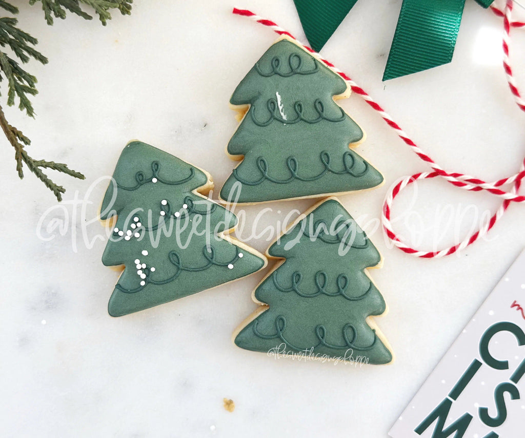 Cookie Cutters - Modern Advent Christmas Tree - Cookie Cutter - The Sweet Designs Shoppe - - advent, ALL, Christmas, Christmas / Winter, Christmas Cookies, Cookie Cutter, modern, Promocode