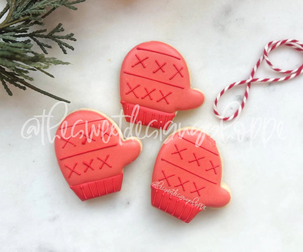 Cookie Cutters - Modern Advent Mitten - Cookie Cutter - Sweet Designs Shoppe - - advent, ALL, Christmas, Christmas / Winter, Christmas Cookies, Cookie Cutter, modern, Promocode