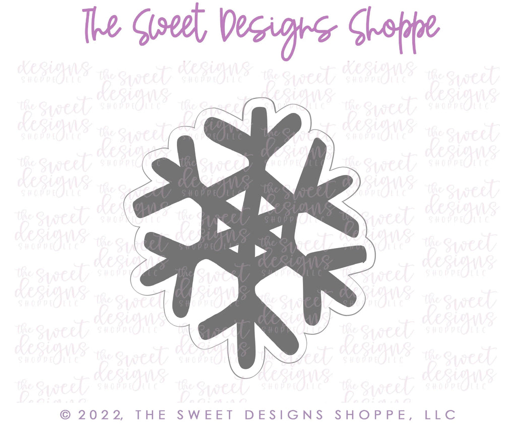 Cookie Cutters - Modern Advent Snowflake - Cookie Cutter - Sweet Designs Shoppe - - ALL, Christmas, Christmas / Winter, Cookie Cutter, Nature, Promocode, Snow, Winter