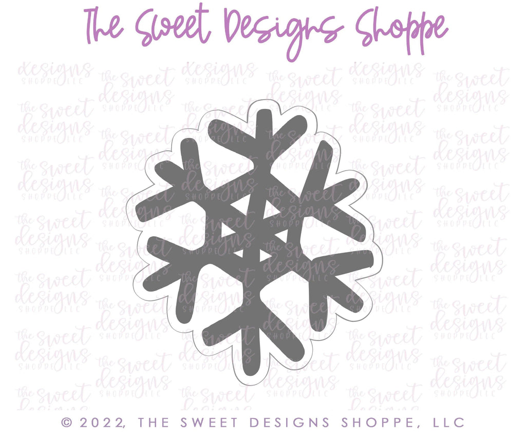 Cookie Cutters - Modern Advent Snowflake - Cookie Cutter - The Sweet Designs Shoppe - - ALL, Christmas, Christmas / Winter, Cookie Cutter, Nature, Promocode, Snow, Winter