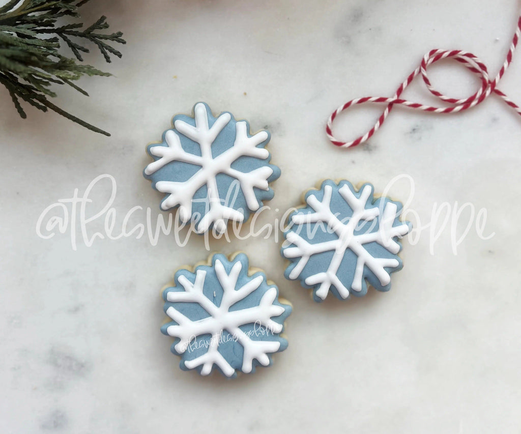 Cookie Cutters - Modern Advent Snowflake - Cookie Cutter - The Sweet Designs Shoppe - - ALL, Christmas, Christmas / Winter, Cookie Cutter, Nature, Promocode, Snow, Winter