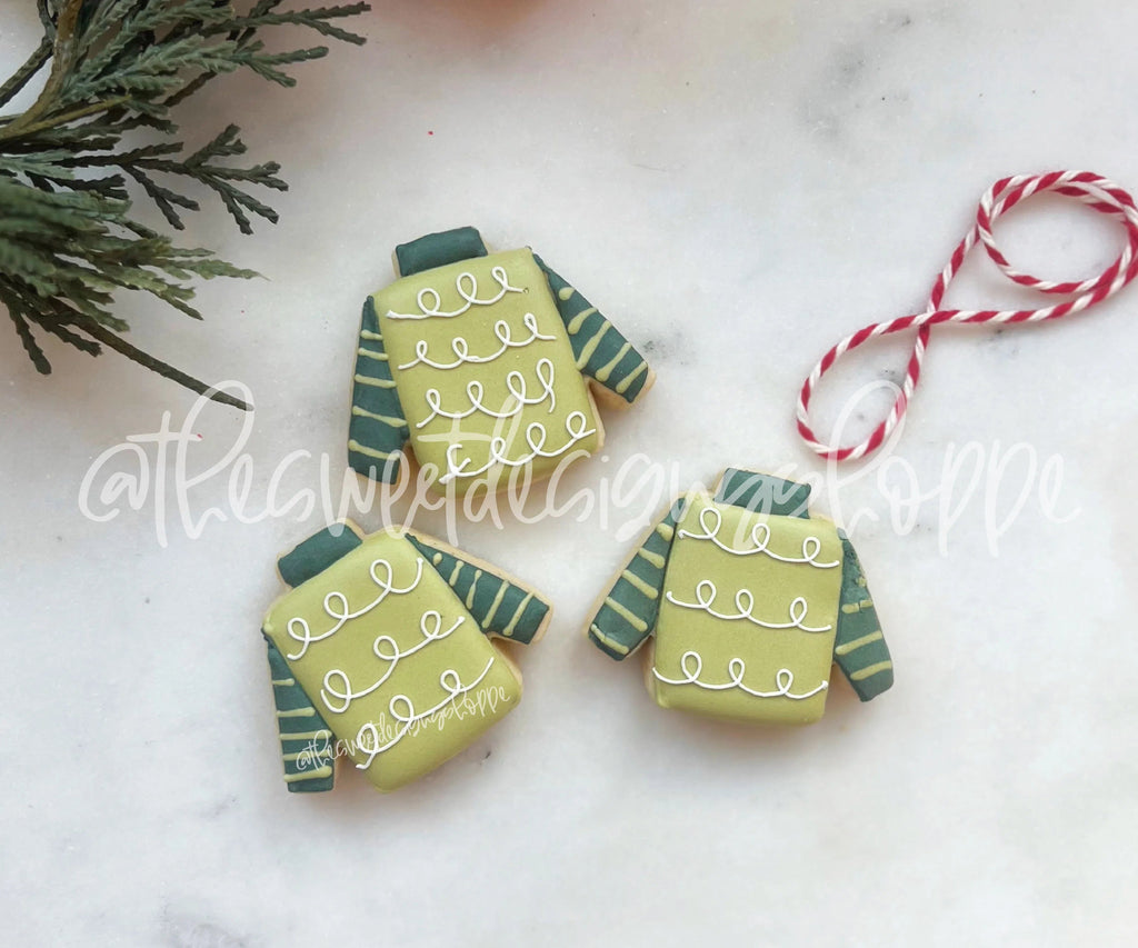 Cookie Cutters - Modern Advent Sweater - Cookie Cutter - Sweet Designs Shoppe - - advent, ALL, Christmas, Christmas / Winter, Christmas Cookies, Cookie Cutter, modern, Promocode