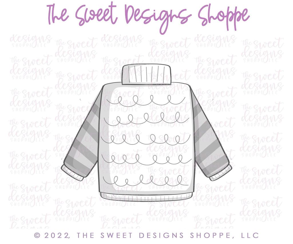 Cookie Cutters - Modern Advent Sweater - Cookie Cutter - The Sweet Designs Shoppe - TSDS - - advent,ALL,Christmas,Christmas / Winter,Christmas Cookies,Cookie Cutter,modern,Promocode