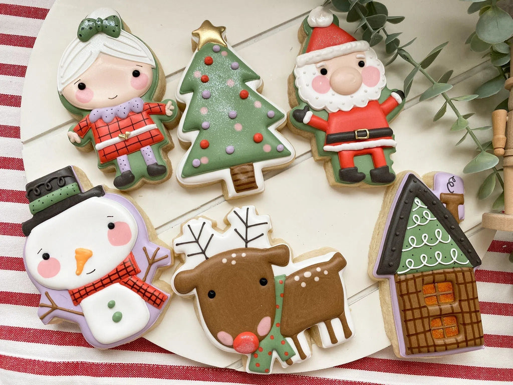 Cookie Cutters - Modern Christmas Cookie Cutter Set - Set of 6 - Cookie Cutters - Sweet Designs Shoppe - - ALL, Christmas, Christmas / Winter, Christmas Cookies, Cookie Cutter, Mini Sets, Nativity, Promocode, regular sets, Santa, Santa Claus, set