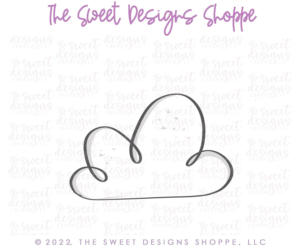 Cookie Cutters - Modern Cloud - Cookie Cutter - The Sweet Designs Shoppe - - ALL, Cookie Cutter, Easter / Spring, Fantasy, Kids / Fantasy, Nature, Promocode, Spring, Summer