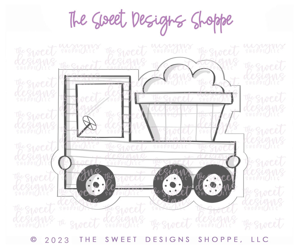 Cookie Cutters - Modern Dump Truck - Cookie Cutter - Sweet Designs Shoppe - - ALL, baby toys, construction, Cookie Cutter, kids, Kids / Fantasy, Promocode, toys, transportation, travel