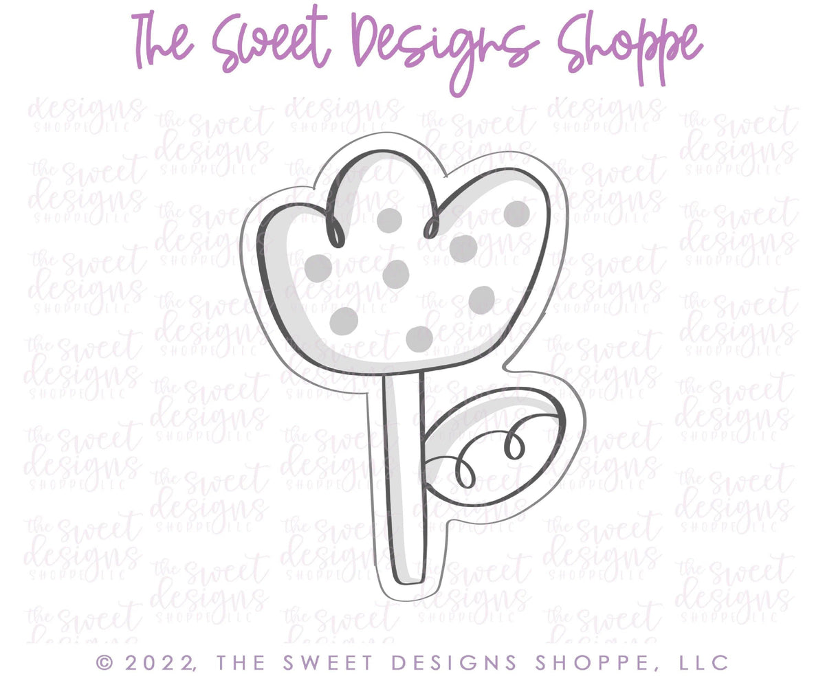 Cookie Cutters - Modern Flower C - Cookie Cutter - The Sweet Designs Shoppe - TSDS - - ALL,Cookie Cutter,Easter,Easter / Spring,Flower,Flowers,Leaves and Flowers,Nature,Promocode,STL,Summer,Trees Leaves and Flowers,under the sea,Woodlands Leaves and Flowers