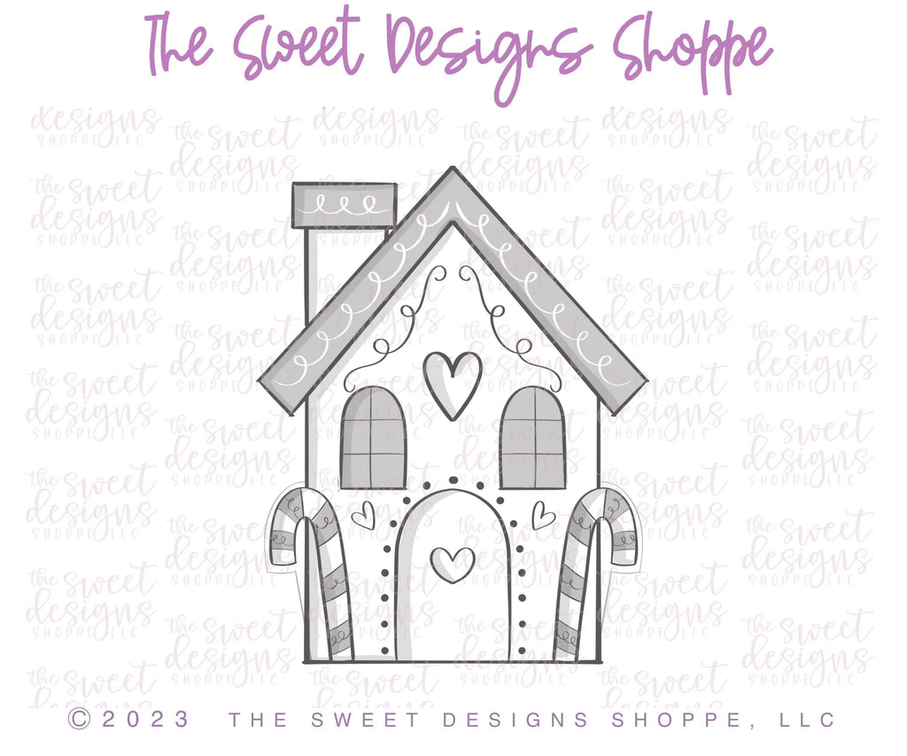 Cookie Cutters - Modern Gingerbread House - Cookie Cutter - The Sweet Designs Shoppe - TSDS - - ALL,Candy,Christmas,Christmas / Winter,Cookie Cutter,Decoration,Ginger bread,GingerBread,GingerHouse,House,Miscellaneous,Promocode,STL,Winter