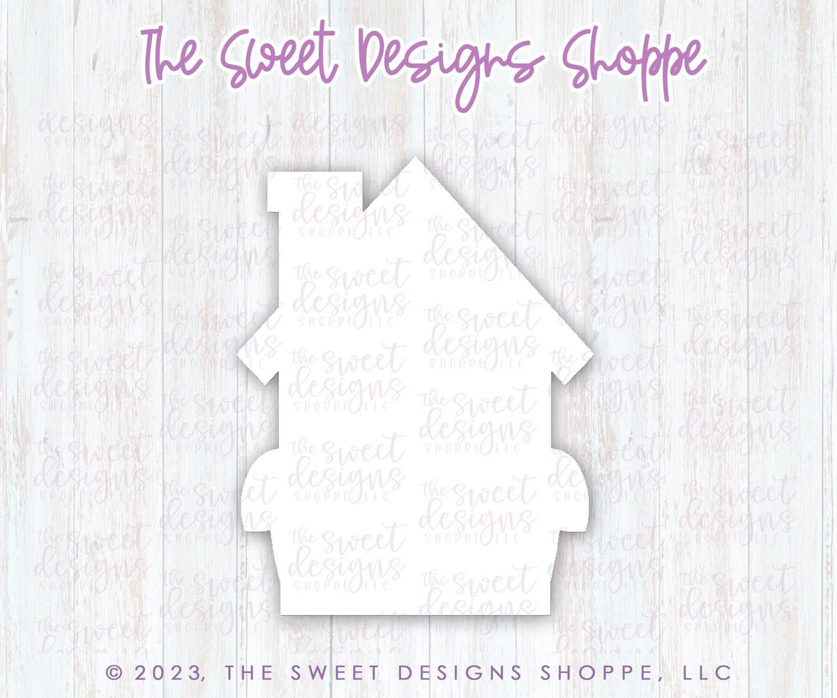 Cookie Cutters - Modern Gingerbread House - Cookie Cutter - The Sweet Designs Shoppe - TSDS - - ALL,Candy,Christmas,Christmas / Winter,Cookie Cutter,Decoration,Ginger bread,GingerBread,GingerHouse,House,Miscellaneous,Promocode,STL,Winter