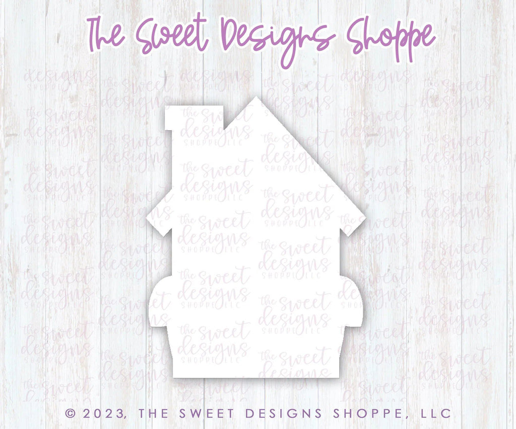 Cookie Cutters - Modern Gingerbread House - Cookie Cutter - The Sweet Designs Shoppe - TSDS - - ALL,Candy,Christmas,Christmas / Winter,Cookie Cutter,Decoration,Ginger bread,GingerBread,GingerHouse,House,Miscellaneous,Promocode,STL,Winter