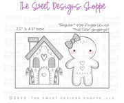 Cookie Cutters - Modern GingerGirl & GingerHouse Cookie Cutters Set - 2 Piece Set - Cookie Cutters - The Sweet Designs Shoppe - TSDS - - ALL,Christmas,Christmas / Winter,Christmas Cookies,Cookie Cutter,Ginger boy,ginger bread,Ginger girl,Gingerboy,gingerbread,gingerbread man,gingerbread mug,GingerHouse,Promocode,regular sets,set,sets,STL