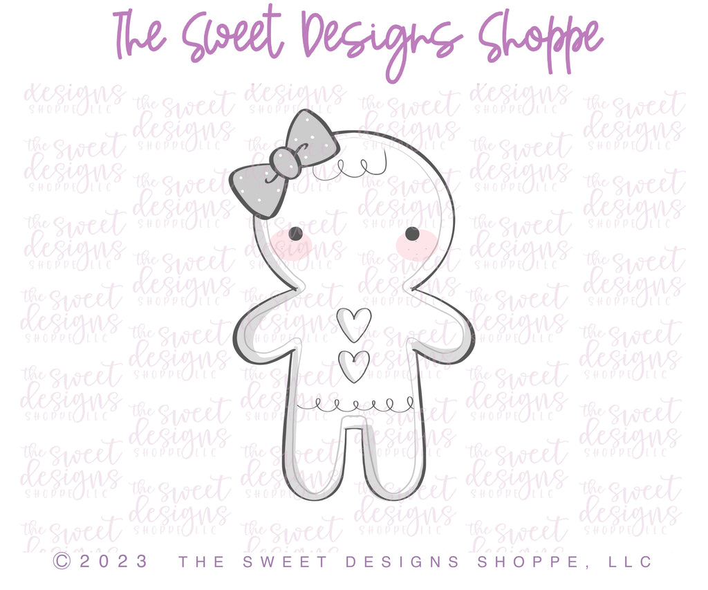 Cookie Cutters - Modern GingerGirl & GingerHouse Cookie Cutters Set - 2 Piece Set - Cookie Cutters - The Sweet Designs Shoppe - TSDS - - ALL,Christmas,Christmas / Winter,Christmas Cookies,Cookie Cutter,Ginger boy,ginger bread,Ginger girl,Gingerboy,gingerbread,gingerbread man,gingerbread mug,GingerHouse,Promocode,regular sets,set,sets,STL