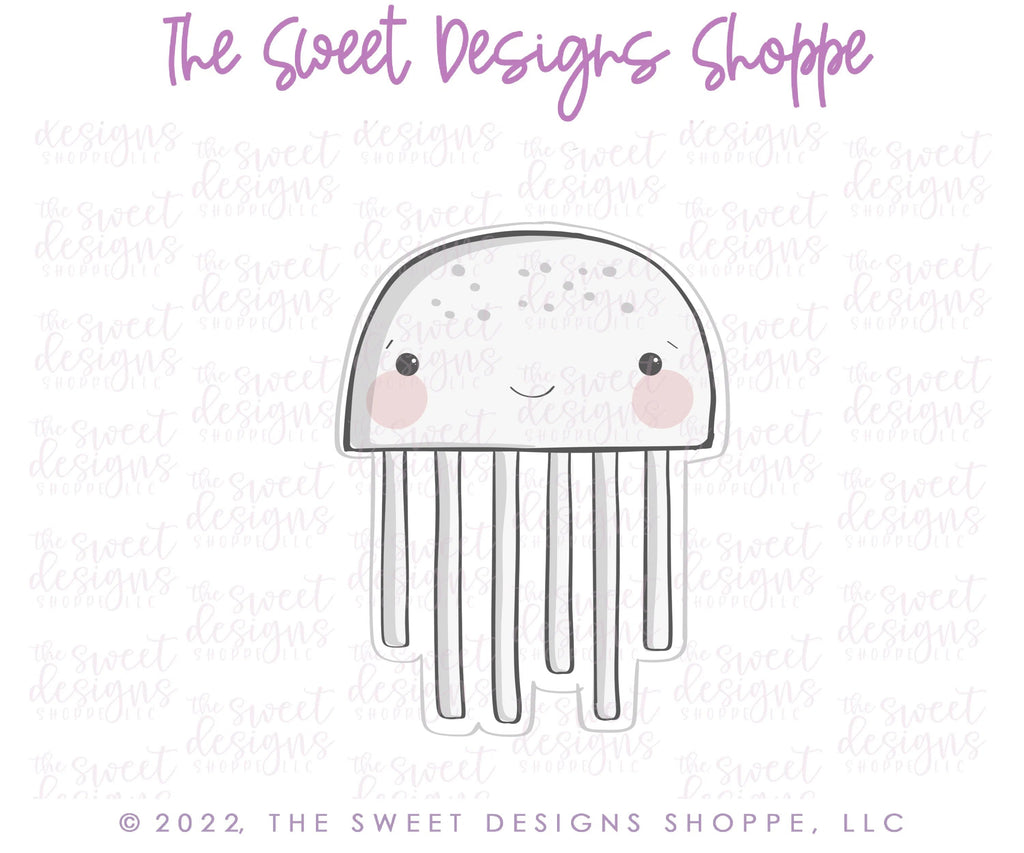 Cookie Cutters - Modern Jellyfish - Cookie Cutter - Sweet Designs Shoppe - - ALL, Animal, Animals, Animals and Insects, Cookie Cutter, Kids / Fantasy, Promocode, summer, under the sea