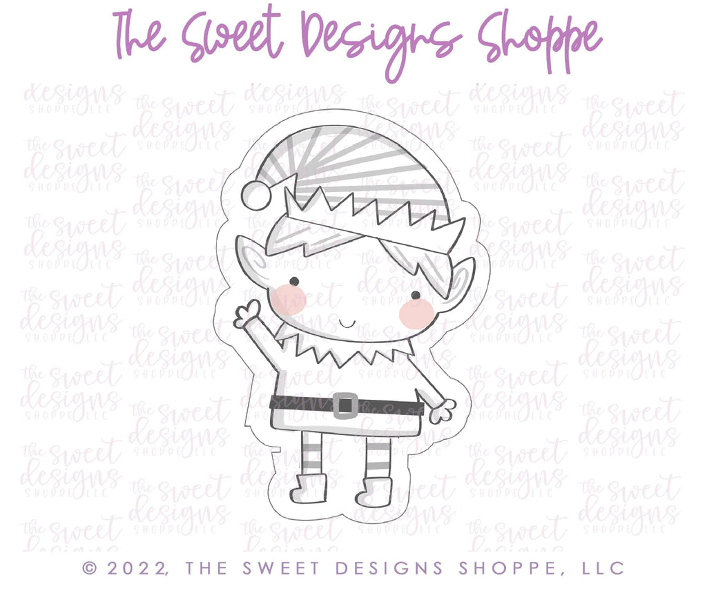 Cookie Cutters - Modern Kid Elf - Cookie Cutter - The Sweet Designs Shoppe - - ALL, Christmas, Christmas / Winter, Christmas Cookies, Cookie Cutter, Elf, Kid Elf, kids, Promocode