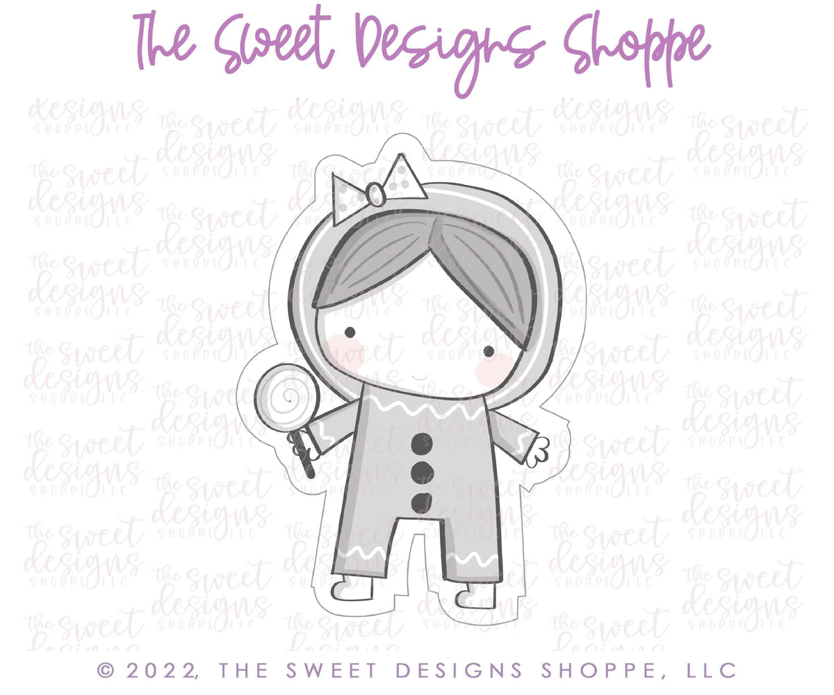 Cookie Cutters - Modern Kid Ginger - Cookie Cutter - The Sweet Designs Shoppe - TSDS - - ALL,Christmas,Christmas / Winter,Christmas Cookies,Cookie Cutter,Ginger boy,Ginger bread,Ginger girl,gingerbread,Kid Ginger,kids,Promocode,STL