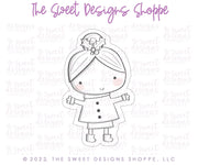 Cookie Cutters - Modern Kid Mrs Claus - Cookie Cutter - The Sweet Designs Shoppe - TSDS - - ALL,Christmas,Christmas / Winter,Christmas Cookies,Cookie Cutter,kids,MrsClaus,Promocode,STL