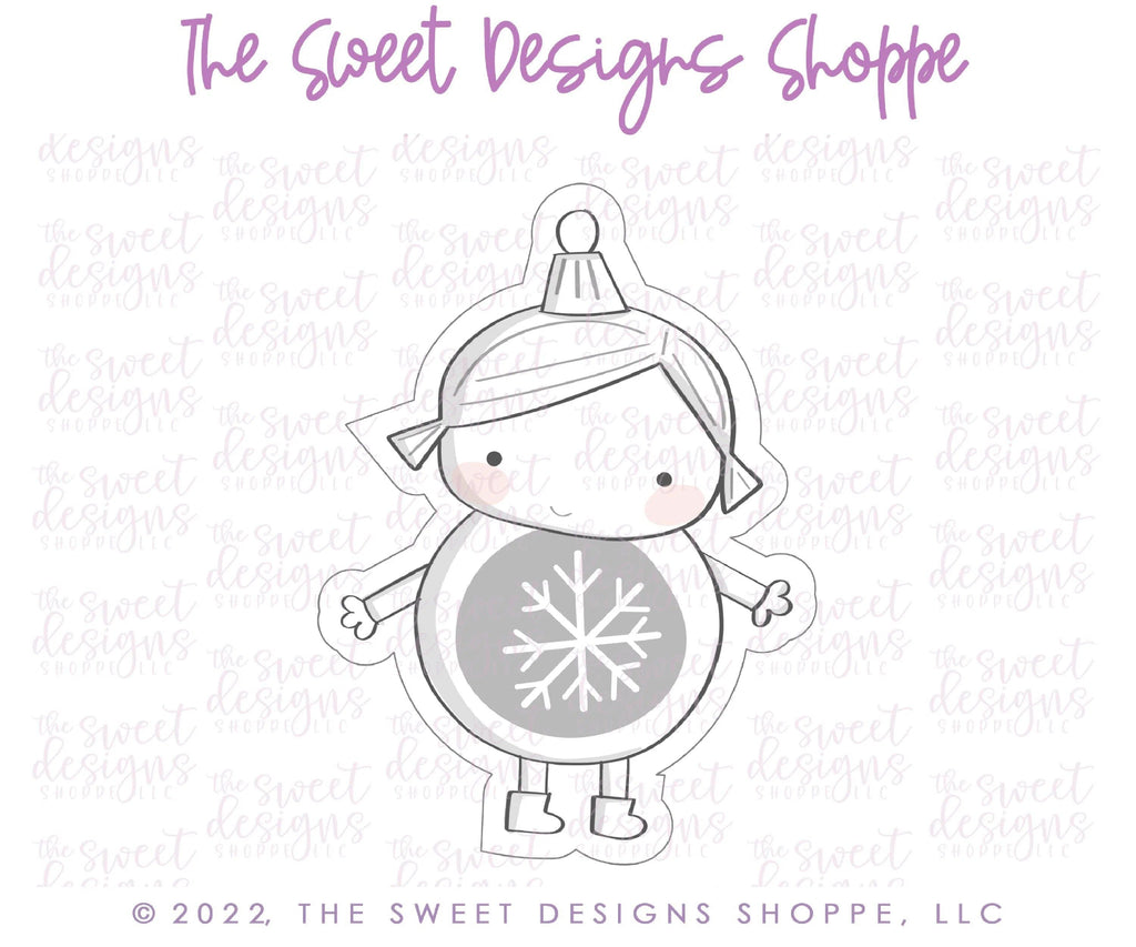 Cookie Cutters - Modern Kid Ornament - Cookie Cutter - The Sweet Designs Shoppe - TSDS - - ALL,Christmas,Christmas / Winter,Christmas Cookies,Cookie Cutter,Kid Ornament,kids,Ornament,Promocode