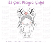 Cookie Cutters - Modern Kid Reindeer - Cookie Cutter - The Sweet Designs Shoppe - TSDS - - ALL,Animal,Animals,Animals and Insects,Christmas,Christmas / Winter,Christmas Cookies,Cookie Cutter,kid Reindeer,kids,Promocode,Reindeer,STL