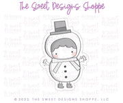 Cookie Cutters - Modern Kid Snowman - Cookie Cutter - The Sweet Designs Shoppe - TSDS - - ALL,Christmas,Christmas / Winter,Christmas Cookies,Cookie Cutter,Frosty,Kid Snowman,kids,Promocode,Snowman,STL