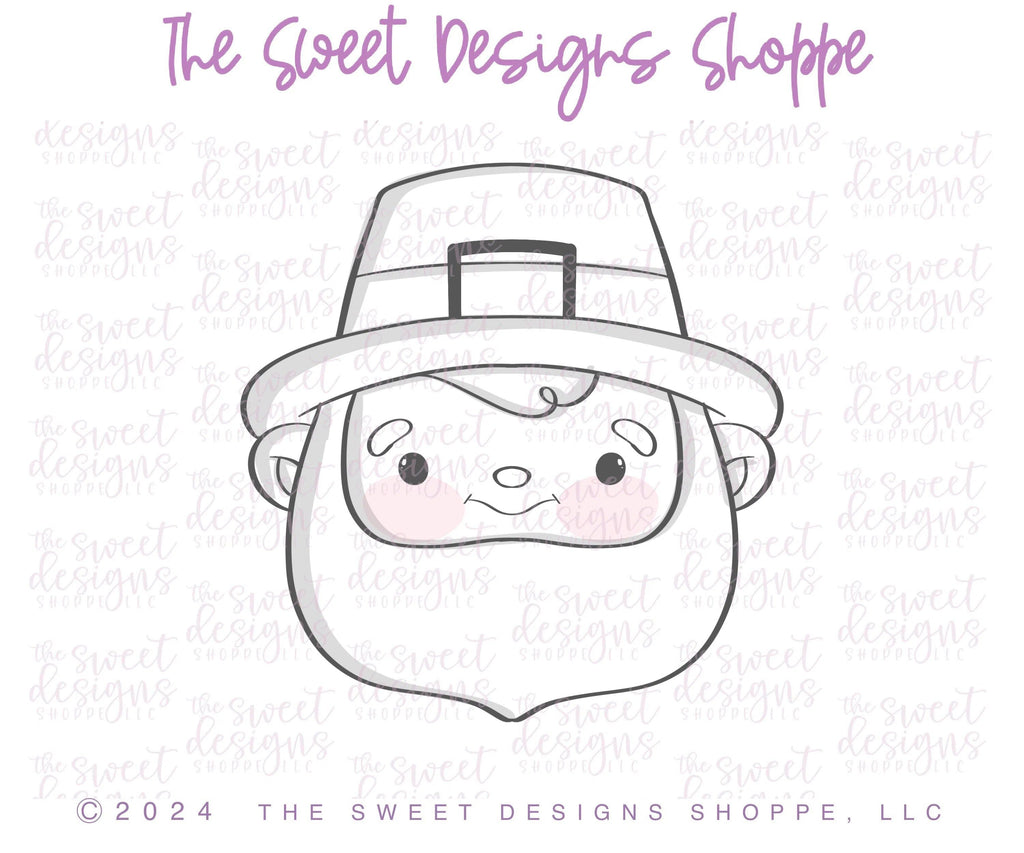 Cookie Cutters - Modern Leprechaun Face - Cookie Cutter - The Sweet Designs Shoppe - TSDS - - ALL,Cookie Cutter,Holiday,leprechaun,patrick,patrick's,Promocode,ST PATRICK,St. Pat,St. Patricks