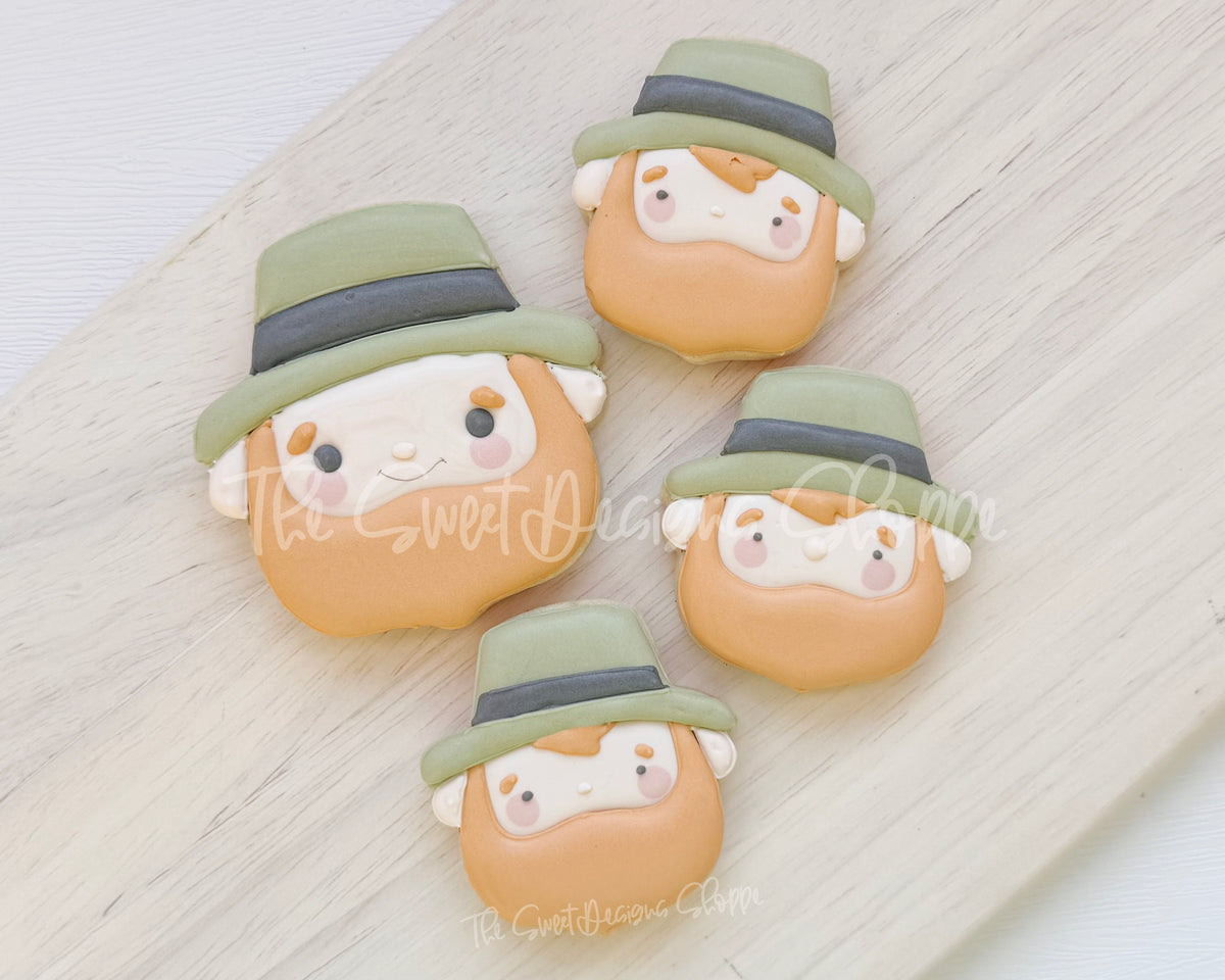 Cookie Cutters - Modern Leprechaun Face - Cookie Cutter - The Sweet Designs Shoppe - TSDS - - ALL,Cookie Cutter,Holiday,leprechaun,patrick,patrick's,Promocode,ST PATRICK,St. Pat,St. Patricks