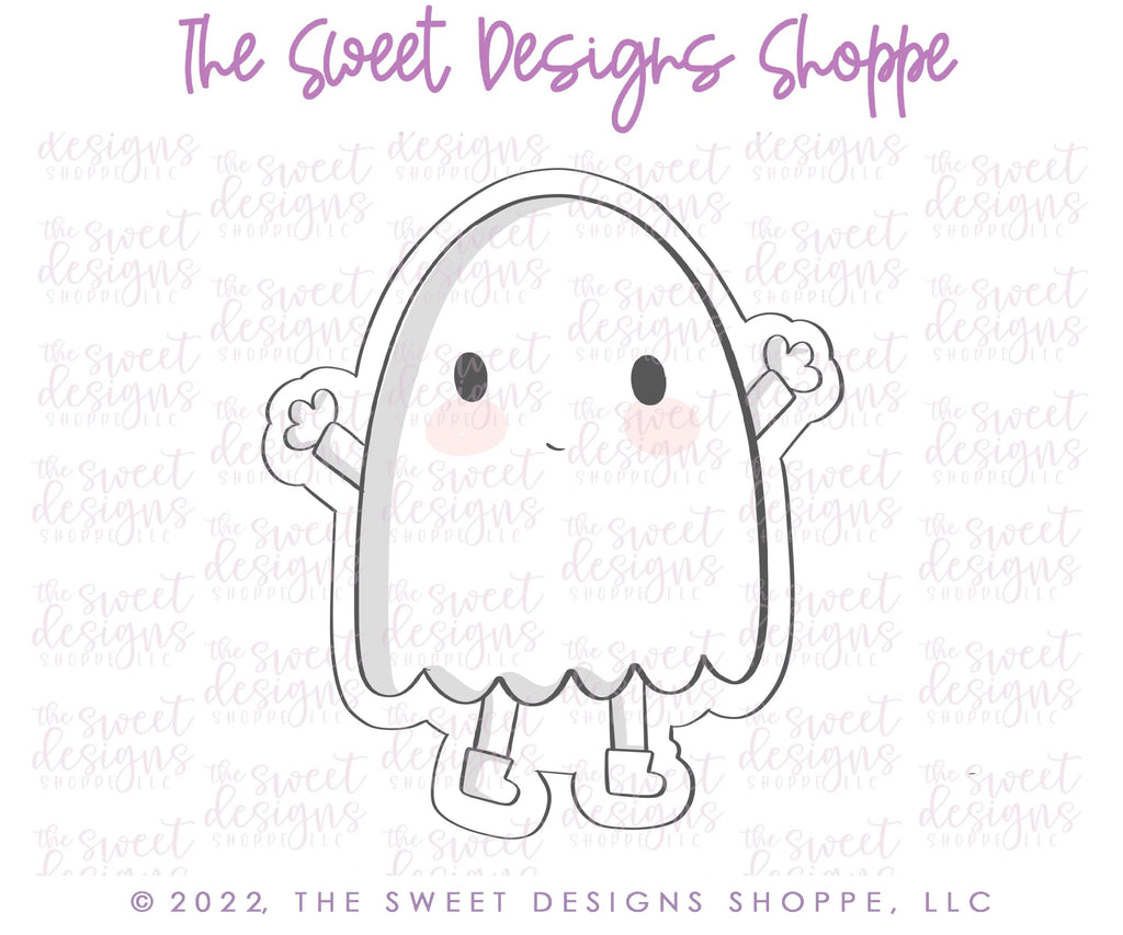 Cookie Cutters - Modern Little Ghost - Cookie Cutter - Sweet Designs Shoppe - - ALL, Cookie Cutter, halloween, Kids / Fantasy, Promocode