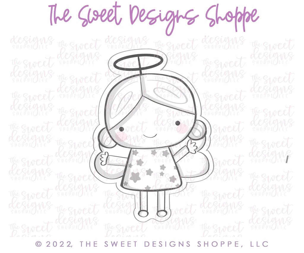 Cookie Cutters - Modern Nativity Angel - Cookie Cutter - The Sweet Designs Shoppe - - ALL, Christmas, Christmas / Winter, Christmas Cookies, Cookie Cutter, Nativity, Promocode