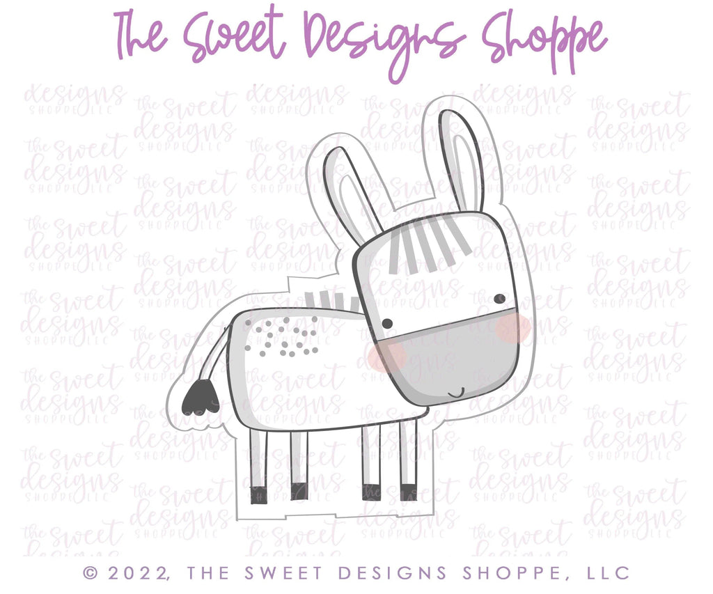 Cookie Cutters - Modern Nativity Donkey - Cookie Cutter - The Sweet Designs Shoppe - - ALL, Animal, Animals, Animals and Insects, Christmas, Christmas / Winter, Christmas Cookies, Cookie Cutter, Promocode