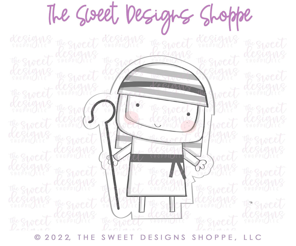 Cookie Cutters - Modern Nativity Joseph - Cookie Cutter - The Sweet Designs Shoppe - TSDS - - ALL,Christmas,Christmas / Winter,Christmas Cookies,Cookie Cutter,nativity,Promocode
