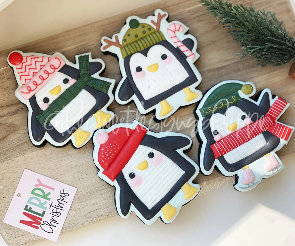 Cookie Cutters - Modern Penguin Set - Set of 4 - Cookie Cutters - Sweet Designs Shoppe - - ALL, Animal, Animals, Animals and Insects, Christmas, Christmas / Winter, Cookie Cutter, Mini Sets, Promocode, regular sets, set, Winter