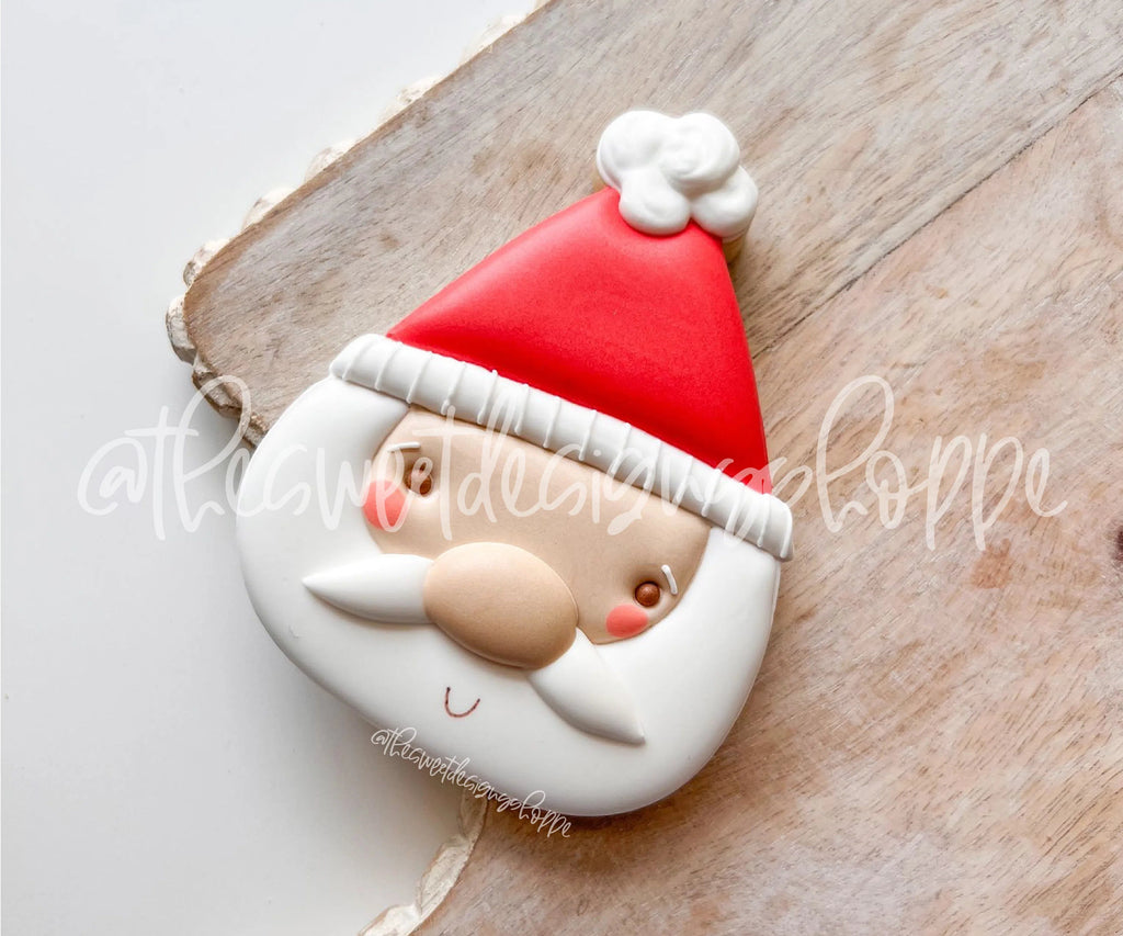 Cookie Cutters - Modern Santa Face - Cookie Cutter - Sweet Designs Shoppe - - ALL, Christmas, Christmas / Winter, Christmas Cookies, Cookie Cutter, groovy, home, Promocode, Santa, Santa Face
