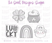 Cookie Cutters - Modern St. Patrick's Cookie Cutters Set - Set of 5 - Cookie Cutters - The Sweet Designs Shoppe - TSDS - - ALL,Cookie Cutter,Mini Sets,Promocode,regular sets,set,St paddy,ST PATRICK,St Patrick’s Day,St. Pat,St. Patricks,STL