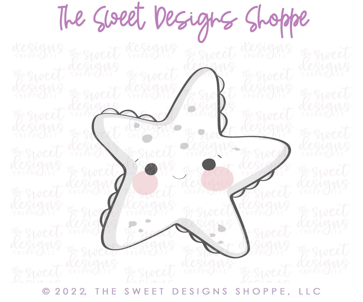 Cookie Cutters - Modern Starfish - Cookie Cutter - The Sweet Designs Shoppe - TSDS - - ALL,Animal,Animals,Animals and Insects,Cookie Cutter,Kids / Fantasy,Promocode,STL,summer,under the sea