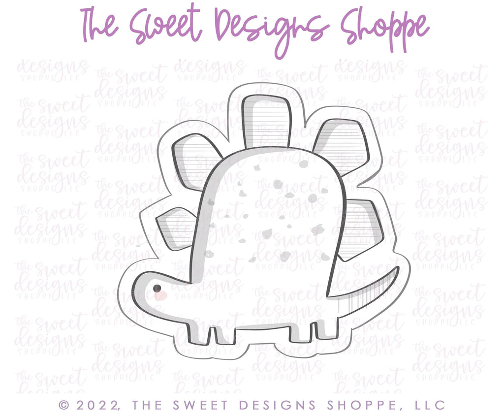 Cookie Cutters - Modern Stegosaurus- Cookie Cutter - The Sweet Designs Shoppe - - ALL, Animal, Birthday, Cookie Cutter, Dino, dinosaur, Dinosaurs, kid, kids, Kids / Fantasy, prehistoric, Promocode