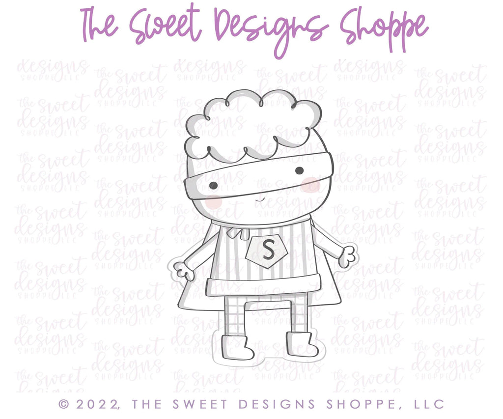 Cookie Cutters - Modern Superhero B - Cookie Cutter - The Sweet Designs Shoppe - TSDS - - ALL,Birthday,Cookie Cutter,dad,Father,father's day,grandfather,Hero,KID,KIDS,Kids / Fantasy,mother,Mothers Day,Promocode