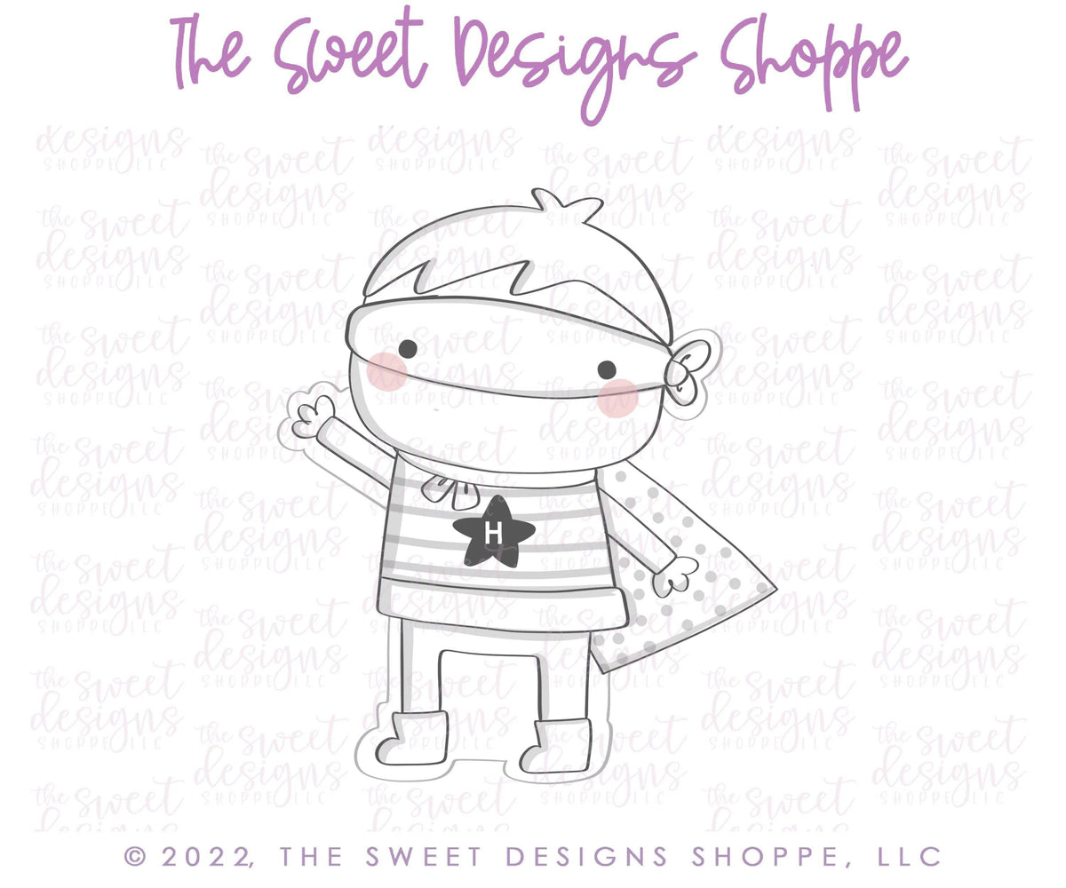 Cookie Cutters - Modern Superhero C - Cookie Cutter - The Sweet Designs Shoppe - TSDS - - ALL,Birthday,Cookie Cutter,dad,Father,father's day,grandfather,Hero,KID,KIDS,Kids / Fantasy,mother,Mothers Day,Promocode,STL