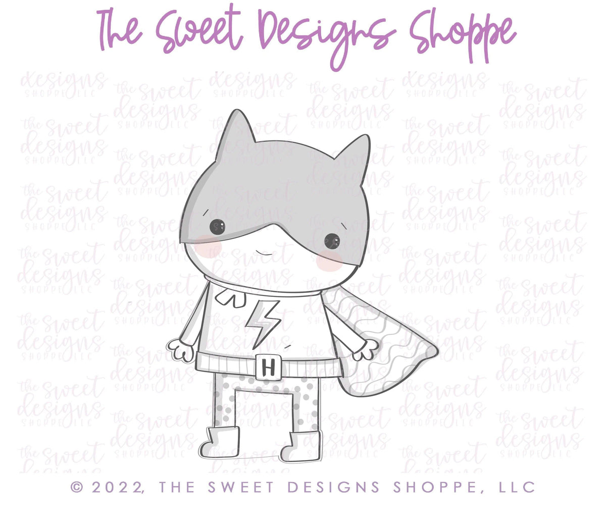 Cookie Cutters - Modern Superhero D - Cookie Cutter - The Sweet Designs Shoppe - TSDS - - ALL,Birthday,Cookie Cutter,dad,Father,father's day,grandfather,Hero,KID,KIDS,Kids / Fantasy,mother,Mothers Day,Promocode,STL