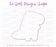 Cookie Cutters - Modern T-Rex - Cookie Cutter - The Sweet Designs Shoppe - TSDS - - ALL,Animal,Animals,Birthday,Cookie Cutter,Dino,dinosaur,Dinosaurs,kid,kids,Kids / Fantasy,prehistoric,Promocode,STL